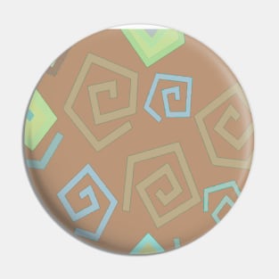 Moroccan Tile Design | Brown, Pistachio and Turquoise Pin