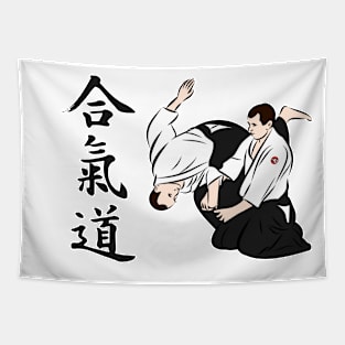 Aikido Nage - Shihonage in Colour Tapestry