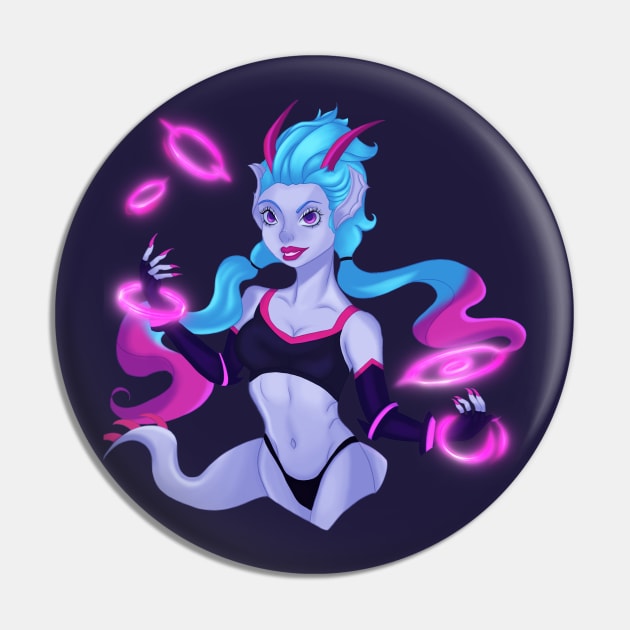 Demon girl Pin by Duendeartist 