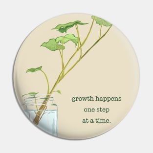 growth happens one step at a time Pin