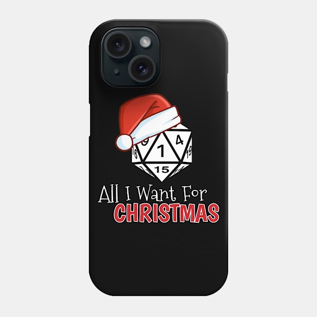 All I want for Christmas is to Roll One Phone Case by InfinityTone