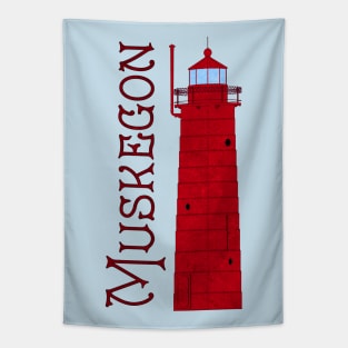 Muskegon Lighthouse Tapestry