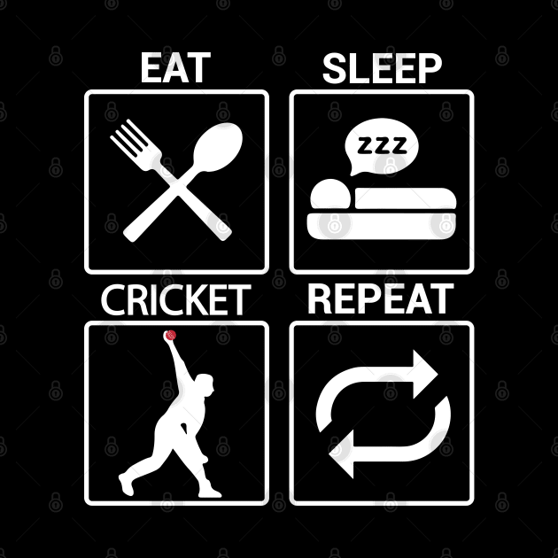 Cricket Evolution Bowler Batsman Player Fans by alltheprints