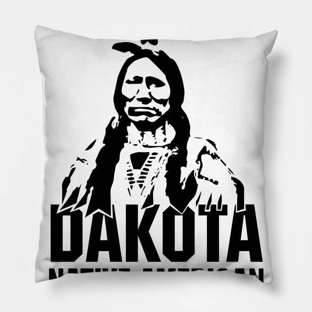 DAKOTA Native American T-Shirt Pillow by comancha