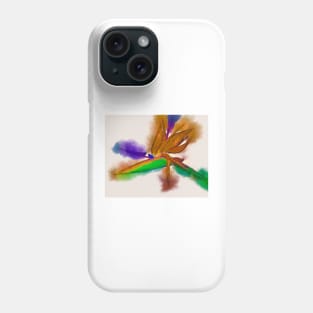 Bird Of Paradise In Abstract Watercolor Phone Case