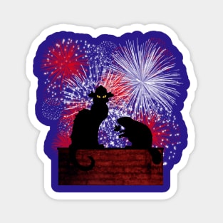 Chat Noir Canada Day, beaver Magnet
