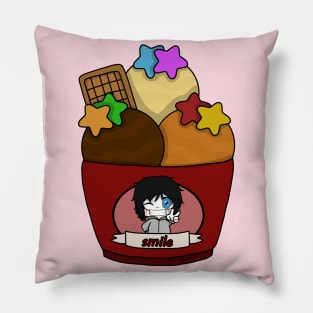 smile ice cream Pillow