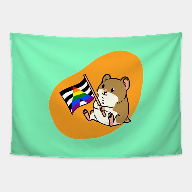 Hamster Pride Ally Tapestry by Sozki