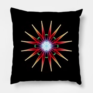 Abstract smoke trail creation Pillow