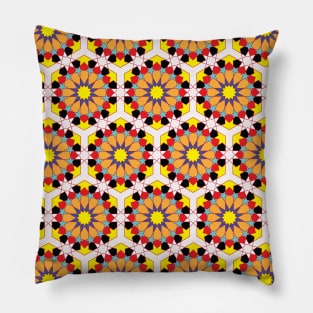 Arabic Moroccan Ceramic Pattern Pillow