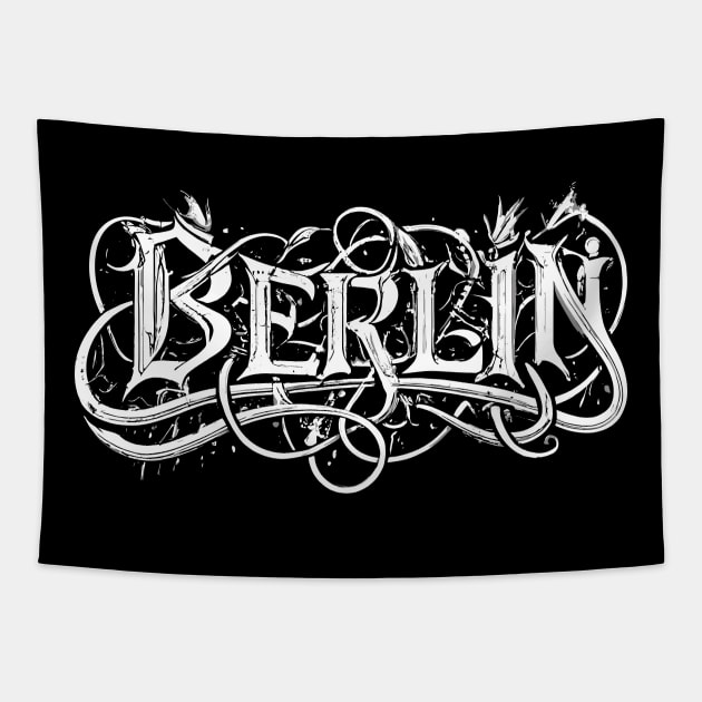 Berlin Metalheads Metal Band - Metal Music Berlin Germany Tapestry by BigWildKiwi