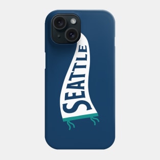 Seattle Pennant - Navy Phone Case