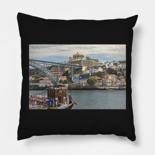 Across The Douro In Porto Pillow