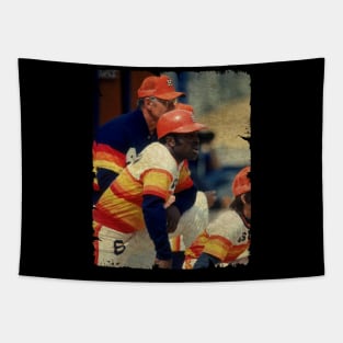 Bill Virdon and Joe Morgan in Houston Astros Tapestry