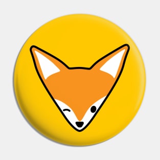 Winking fox Pin