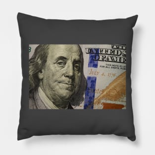 100 dollar bill Pillow