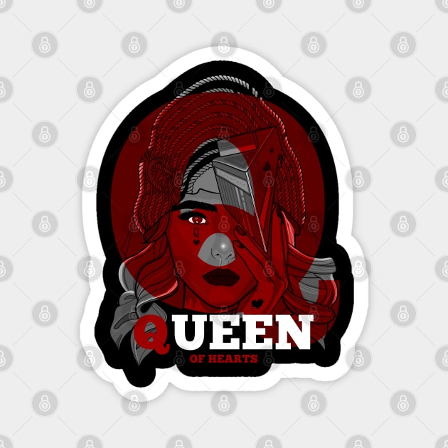 Queen Of Hearts Magnet by Frajtgorski