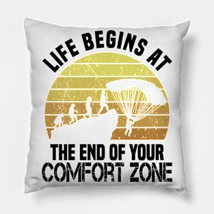 Skydiving Skydiver Parachuting Parachute Skydivers Pillow