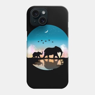 Walking Elephants Phone Case