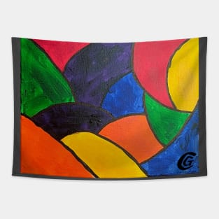 Colorful Stained Glass Tapestry