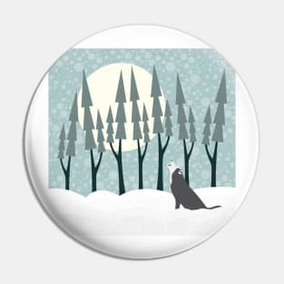 The Wolf Month Pin