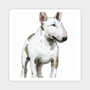 Miniature Bull Terrier Watercolor - Dog Lovers Magnet