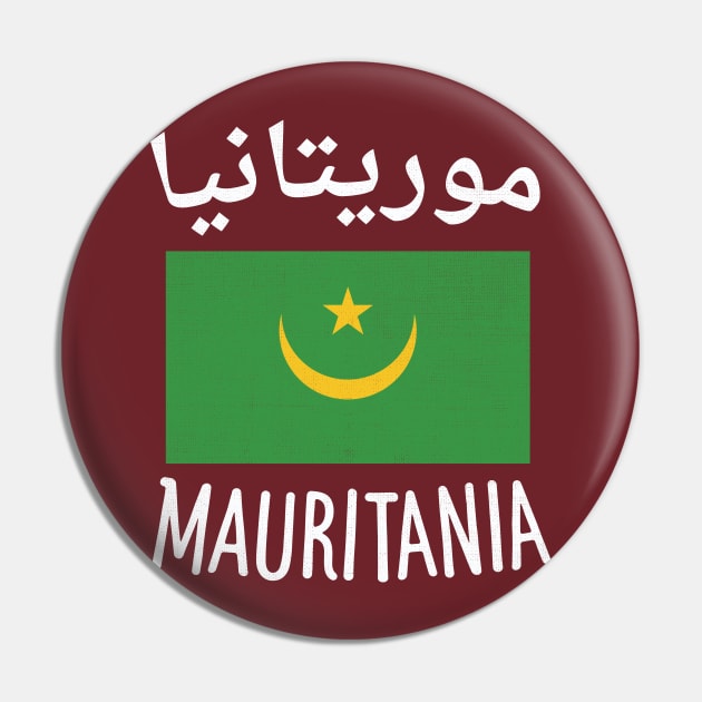 Mauritania Flag Pin by phenomad