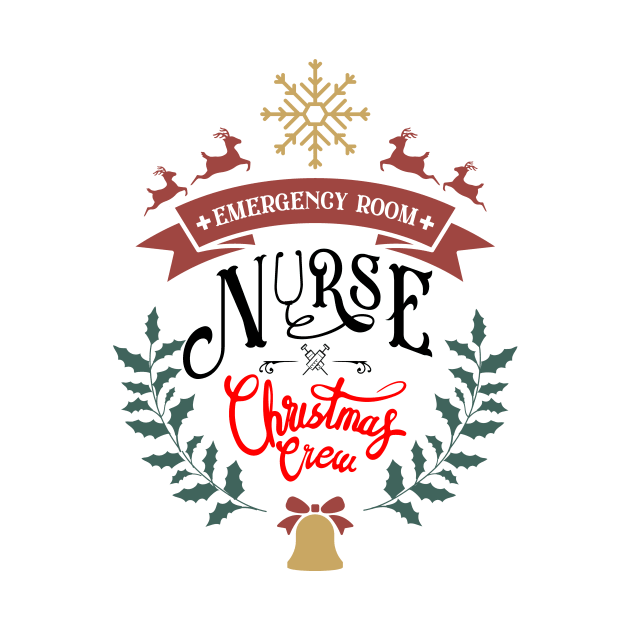 Emergency room nurse christmas crew cute by enigmatyc