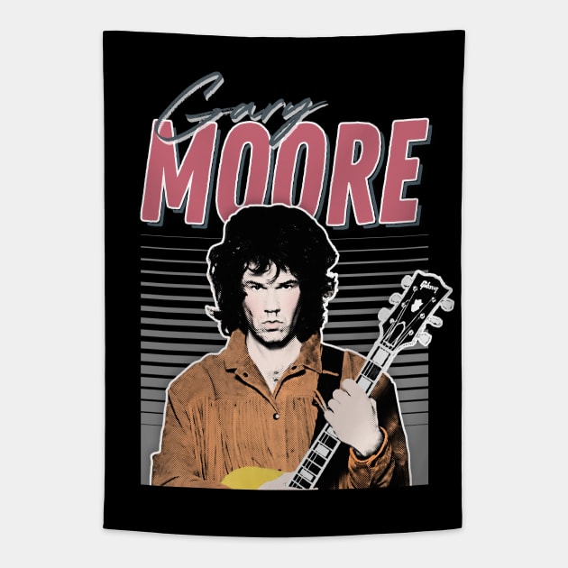 Gary Moore / Irish Pride Guitarist Gift Tapestry by DankFutura