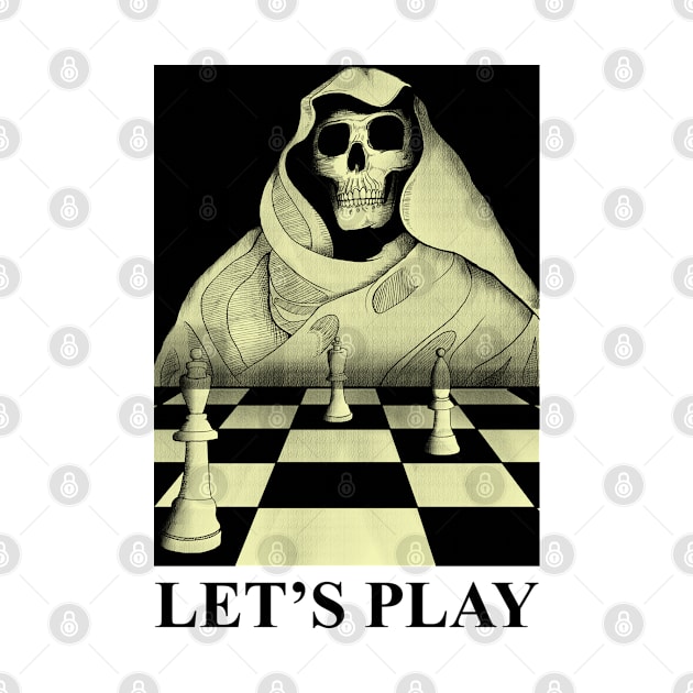 Skull chess master halloween by Elsieartwork