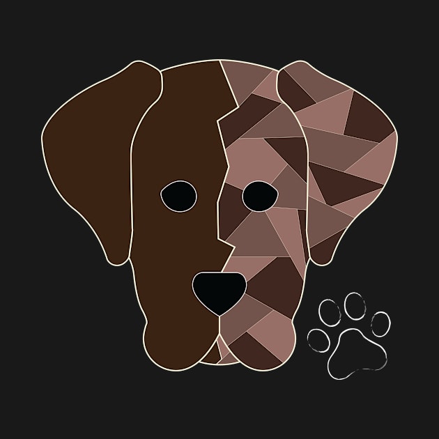 Geometric Chocolate Lab by Kali Farnsworth