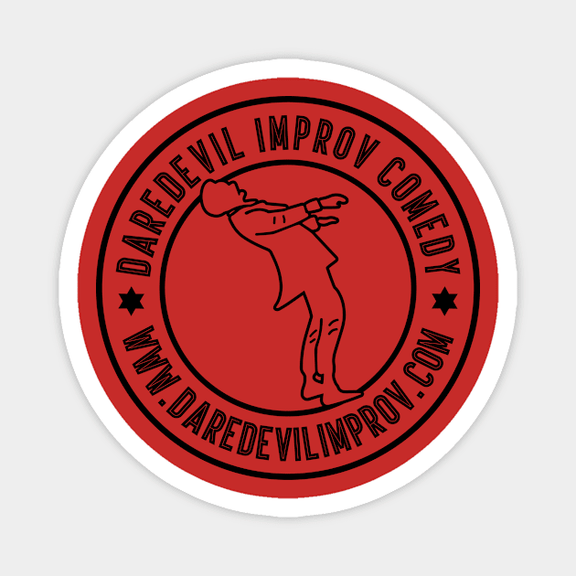 DareDevil Logo Black Magnet by DareDevil Improv