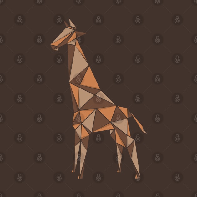 Giraffe, origami style by yanmos