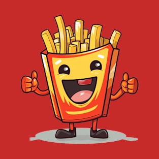 kawaii french fries T-Shirt cute potatofood T-Shirt