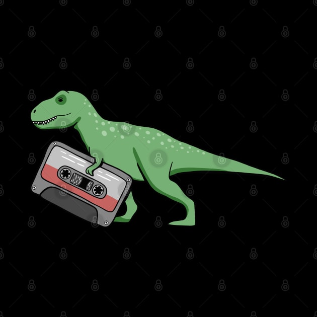 Dinosaur With Vintage Tape by isstgeschichte