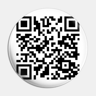 Rick Roll QR code Pin