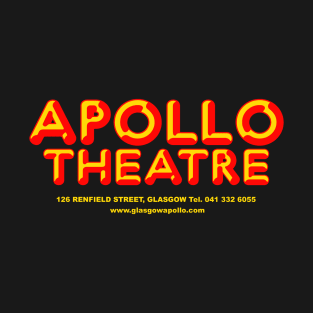 Apollo Theatre Glasgow Red and Gold, with I Was There Back Print T-Shirt