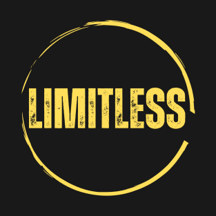 Limitless Yellow Circle Motivation Unlimited Mindset T-Shirt