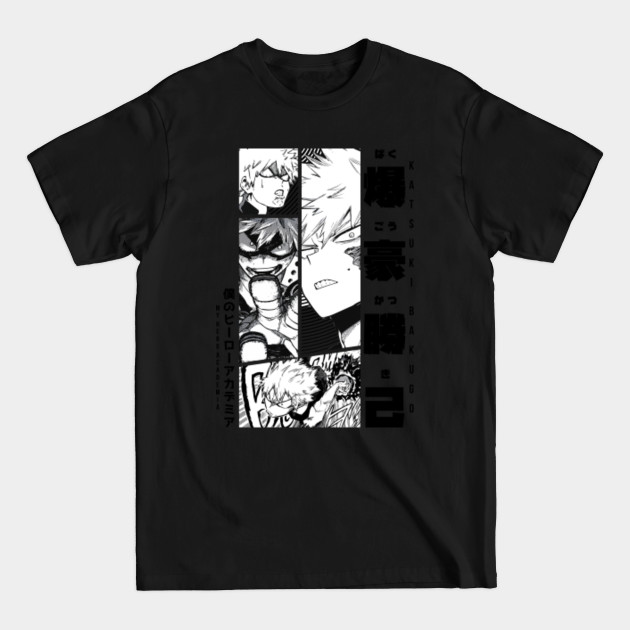 Disover Bakugo = MY HERO ACADEMIA = Manga Panel Design White Version - Bakugo - T-Shirt
