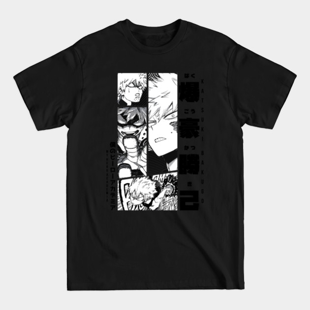 Discover Bakugo = MY HERO ACADEMIA = Manga Panel Design White Version - Bakugo - T-Shirt