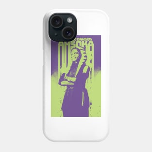 Rosario Dawson in Ahsoka graphic design illustration ironpalette Phone Case