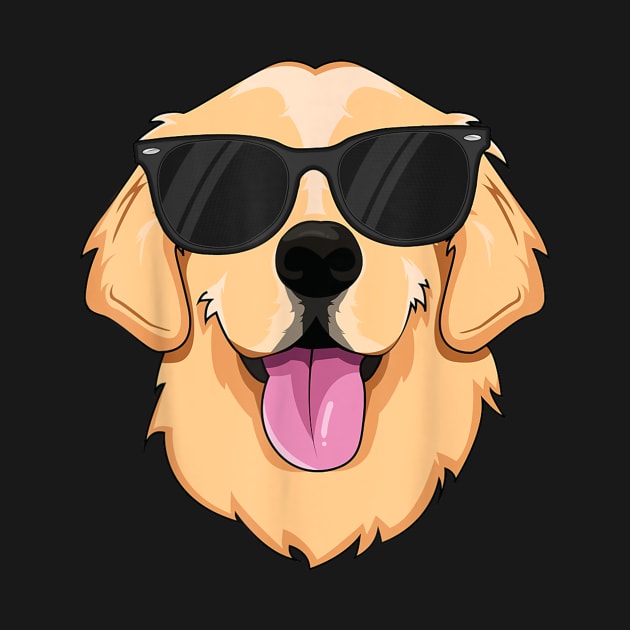 Cool Golden Retriever Sunglasses Dude Kids Boys Dog Lover by zwestshops