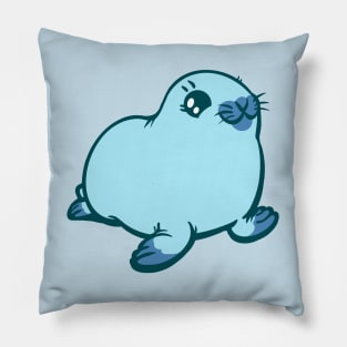 Aquamarine Baby Harp Seal the Animal Pillow