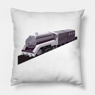 Vintage Steam Engine  Retro Pillow