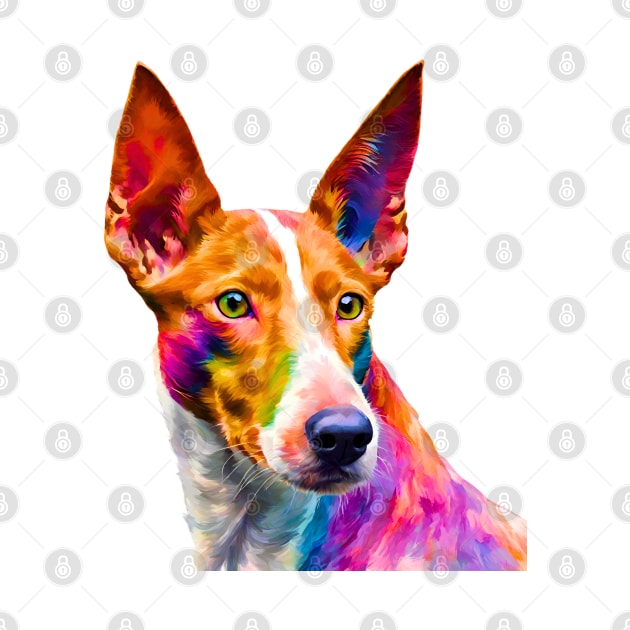 Pop-Art Ibizan Hound Impressionism by Doodle and Things