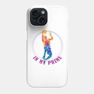 Colour full basketball in my prime Phone Case