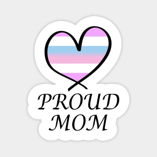 Proud Mom LGBT Gay Pride Month Intersex Flag Magnet