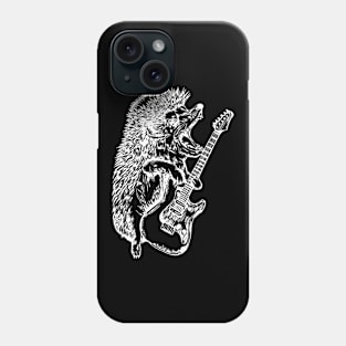 SEEMBO Hedgehog Playing Guitar Guitarist Musician Music Band Phone Case