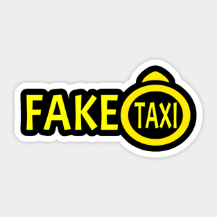 Fake Taxi Logo Stickers Teepublic