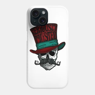 Seriously Twisted Curly Mustache Skull Phone Case